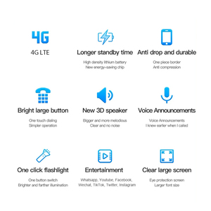 Điện thoại cơ bản 4G giá rẻ, màn hình 2.8 inch, tích hợp ứng dụng xã hội, pin lớn, dành cho người cao tuổi - Product Image 2