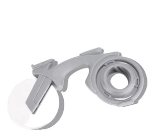 Couteau à pizza multifonctionnel pliable créatif en acier inoxydable pour la maison, avec rouleau à découper et boîte à roue de vélo - Product Image 3