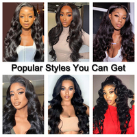 Meilleures ventes de mèches de cheveux humains vierges brésiliens Remy Body Wave, cuticules alignées, pour femmes noires, double trame machine, toutes les couleurs