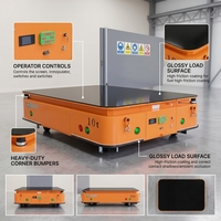 Nuevo Carro de Transferencia Autónomo Profesional Mairuit con Batería de Litio AGV, Capacidad de 15 Toneladas, Navegación por Banda Magnética, 380V/48V