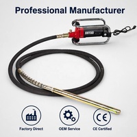 Fabrikneuer elektrischer Betonvibrator mit Innenmotor, 110V/220V, 1,5kW, Nadelwelle 38mm, 4m Vibrationsstab für Beton