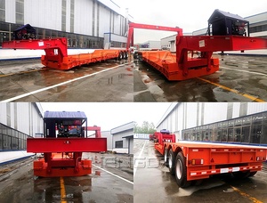 Remolque de Cama Baja de Transporte de 3 Ejes y 40 pies de la Marca <span class=keywords><strong>HJB</strong></span> de Moda, al Precio Más Bajo de Fábrica - Product Image 6