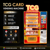 Distributeur automatique SUNHOPE pour packs de cartes TCG, figurines d'anime et petits jouets avec options de paiement par carte et espèces