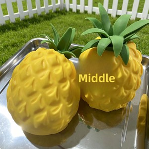 Juguete Blandito de Piña de Gran Tamaño, Súper Suave, de Subida Lenta, de TPR, con Forma de Fruta Adorable, Juguete Antiestrés para Aliviar el Estrés - Product Image 5