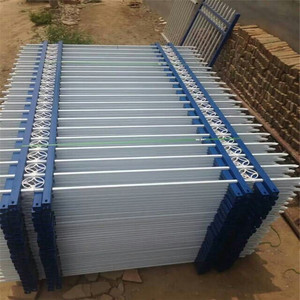 モダン亜鉛鋼フェンスアンチクライムデザインパウダーコーティングブラックシルバーカラー - Product Image 4