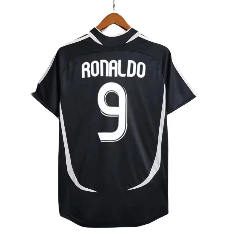 Camisa retrô de futebol Real Madrid 2016 Home Away, camisa retrô de qualidade tailandesa 06/07