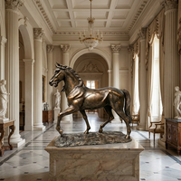 Figurine de cheval en bronze artisanale - Taille personnalisable, patine et socle gravé, sculpture en bronze