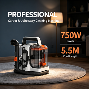 Limpiador de Manchas Profesional para Alfombras de 750W, Equipo Portátil de Limpieza de Tapicería y Telas con Cable de Alimentación de 5.5M para Hogar y Auto - Product Image 1