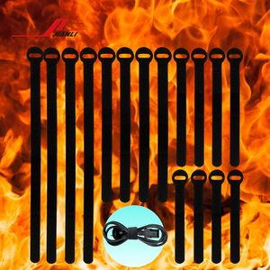 Sangles <span class=keywords><strong>Velcro</strong></span> auto-adhésives ignifuges de haute qualité pour la gestion des câbles résistants au feu - Product Image 1