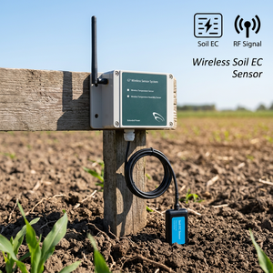Impermeable inalámbrico suelo EC RS485 suelo humedad temperatura Sensor suelo prueba equipo agricultura - Product Image 1