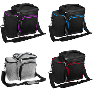 Ensemble de boîte de sac de repas isotherme à plusieurs compartiments portable personnalisé à deux étages sac isotherme à déjeuner avec récipient pour aliments - Product Image 3