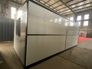 <span class=keywords><strong>Maison</strong></span> conteneur modulaire préfabriquée détachable de 20 pieds en Chine, kit de structure en acier, bureau, mini-<span class=keywords><strong>maison</strong></span>, design moderne, faible coût - Product Image 4