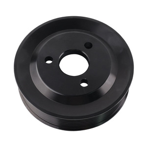 Aluminum Alloy V-Belt <b>Pulley</b> For BMW 135i 335i 335xi N54 Engine Power Steering Part BPU013-BK - Product Image 4