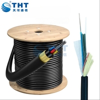 Cable de Red FTTH ADSS de 48 Núcleos, Autoportante para Exteriores, Anti-Roedores, 4, 6, 8, 12, 16, 24, 48, 96, 144 Núcleos, SM Monomodo G652D, FTTX