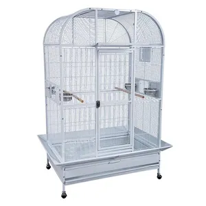 Supplier wholesale bird cage xxl super large white parrot canary bird cage to feed birds