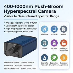Caméra Hyperspectrale Pushbroom 400-1000nm Résolution 1-2.5nm USB3.0 10GigE pour l'Agriculture de Précision, le Laboratoire et la Détection Biomédicale - Product Image 2