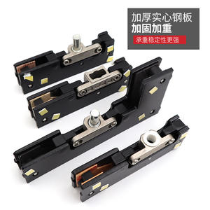 Accessoires de quincaillerie pour portes en acier inoxydable 304, universels, pour portes en verre, avec ressort de sol épaissi, pour portes supérieures, inférieures, courbes ou droites - Product Image 2