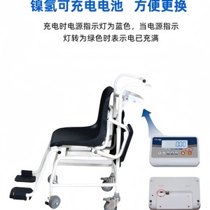 Báscula para silla de ruedas Taiheng M501, báscula electrónica de peso corporal de 250 kg para uso humano, recargable - Product Image 2