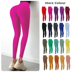 Vente en gros Fitness course Scrunch fesses taille haute Leggings DOPA couleur entraînement femmes pantalons de Yoga Leggings