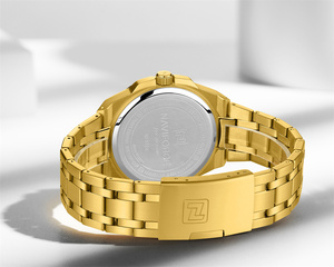 Reloj de Pulsera NAVIFORCE 9226 <span class=keywords><strong>GGG</strong></span> Dorado con Esfera Grande de Acero Inoxidable y Cuarzo para Hombre, Resistente al Agua, Venta al por Mayor de Fábrica, Reloj Masculino Económico - Product Image 4