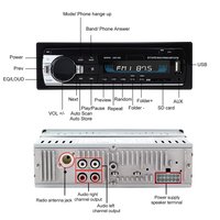 Receiver FM Aux in 1 Din JSD-520 BT 12V, Pemutar Radio Mobil Stereo MP3 dengan SD, USB, MP3, MMC, dan WMA