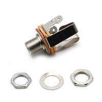 Prise jack stéréo 6,35 mm (1/4 pouce) pour guitare électrique, basse, sortie de micro