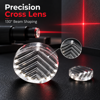 Lentille optique industrielle ZhonNa 8 mm 130 degrés à focalisation croisée PMMA 300-1100 nm pour alignement laser de pneus, pièce d'équipement, accessoire