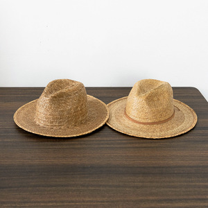 <span class=keywords><strong>หมวก</strong></span>ปานามาสานจากฟางปาล์มธรรมชาติ สไตล์ลำลอง สำหรับฤดูใบไม้ผลิและฤดูร้อน ป้องกันแสงแดด เหมาะสำหรับกิจกรรมกลางแจ้ง <span class=keywords><strong>หมวก</strong></span>ทรงเฟโดร่า สำหรับผู้หญิงและผู้ชาย - Product Image 3