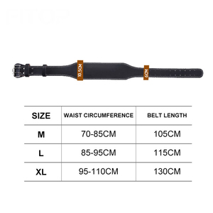 Ceintures de musculation de bonne qualité en cuir, soutien lombaire pour soulever des poids, ceinture en cuir de vache pour la musculation et la musculation, logo personnalisé 2025 - Product Image 2