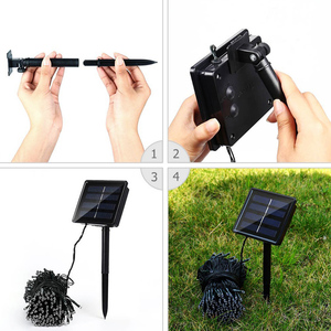 Luces de cadena alimentadas por energía <span class=keywords><strong>Solar</strong></span> Cadena de hadas a prueba de agua luces de alambre de cobre para fiesta, Patio, jardín, Patio, boda, Christastide Dec - Product Image 6