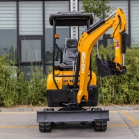 Mini pelle approuvée CE, usine directe de Chine, mini excavatrice à bras oscillant, pas cher, 1 tonne, 2 tonnes