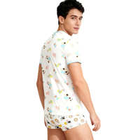 T-shirt imprimé vache bébé adulte avec boutons-pression aux épaules pour hommes – Jolies tenues ABDL