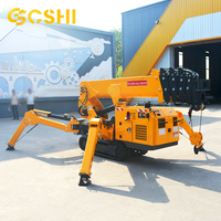 Mini-grue araignée de 3 tonnes, équipement de levage à flèche télescopique hydraulique avec télécommande pour la construction