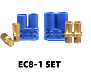 Juego de Conectores EC8 (Macho/Hembra) - Cobre Puro de 8 mm, Enchufe de Alta Corriente de 200 A para Conexiones de Baterías de Drones y Modelos RC - Product Image 6