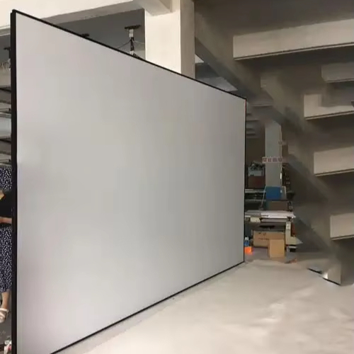84 90 100 120 150 Inch Large Size ALR Fixed Frame Projection Screen High Definition Wall Mount Screen for Home Cinema