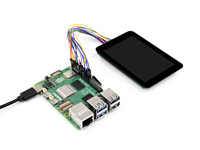 Modul LCD Sentuh Kapasitif 3.5 Inci Waveshare Resolusi 320x480 Driver Layar ST7796S Driver Sentuh FT6336U 4-kabel SPI/I2C