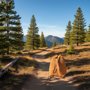 Mochila de Viaje Fana Valentina Camel de Cuero Grabado, 5L, Unisex, Estilo Bohemio, Cierre con Cordón - Product Image 2