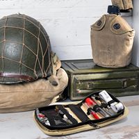 Kit de couture en Polyester Portable sac de rangement 3mm d'épaisseur ménage artisanat Kit d'outils de tricot voyage boîte de couture pour l'urgence sur le terrain