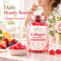 Gummies de collagène à marque privée, complément beauté, formule cheveux, peau, ongles avec biotine et vitamine C, approvisionnement en vrac OEM