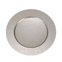 Assiette Vintage en Acier Inoxydable, Plateau Plat pour Snacks, Vaisselle de Camping et Fêtes, Chef Meisi, Argent Jetable avec Logo Personnalisé