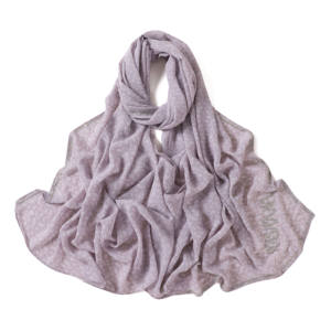 Hijab Muslim Wanita Premium Malaysia, Syal Panjang <span class=keywords><strong>Chiffon</strong></span> Bermotif, Berhias Berlian Rhinestone Berkilau - Product Image 5