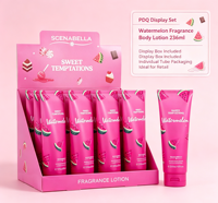 Lotion pour le corps Scenabella Sweet Temptations à la senteur de pastèque 236ml, parfum frais de melon, crème hydratante pour le corps, senteur fruitée sucrée