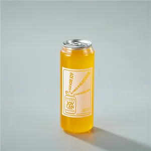 PET Transparent Juice Beverage Can Top Pop Cans Plastic Soda Can Jars Juice Bottles