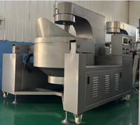Machine industrielle de production de pop-corn au caramel, ligne de mélange et de revêtement automatisée, moteur, pompe pour usage commercial, acier inoxydable 304
