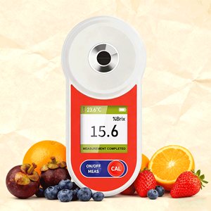 Anpassbares LCD-<span class=keywords><strong>Digital</strong></span>-Refraktometer Tragbares Handrefraktometer ATC Zuckerprozent-<span class=keywords><strong>Tester</strong></span> 0-55% Brix-Messbereich - Product Image 1