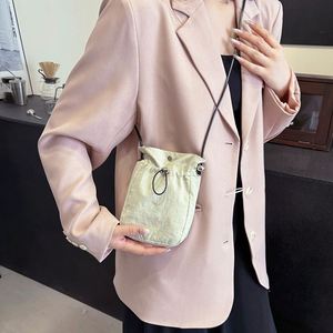 Bolsa Impermeable de Nailon para Teléfono Pequeño, Monedero con Cierre de Cordón, Bolsa Bandolera Portátil para Damas, OEM ODM Disponible - Product Image 2
