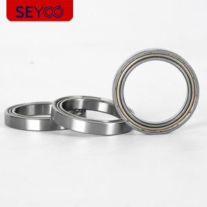 Rodamientos de Bolas de Ranura Profunda SeYoo 20x27x4mm ZZ Sellados de Acero Cromado P0 Precisión Métrica para Engranajes Automotrices - Product Image 1