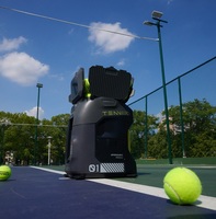Machine à lancer des balles de tennis Tenniix avec entraînement vocal par IA et fonction de tir
