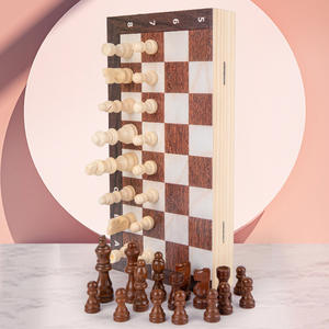 Jeu d'échecs international pliable en <span class=keywords><strong>bois</strong></span> de 39cm et 15 pouces, personnalisé, <span class=keywords><strong>pions</strong></span> et horloges de 4 pouces, pour tournoi d'échecs pour enfants - Product Image 6