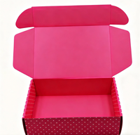 Vente chaude en couleur expédition avion boîte emballage cadeau emballage carton ondulé maquillage boîte de papier